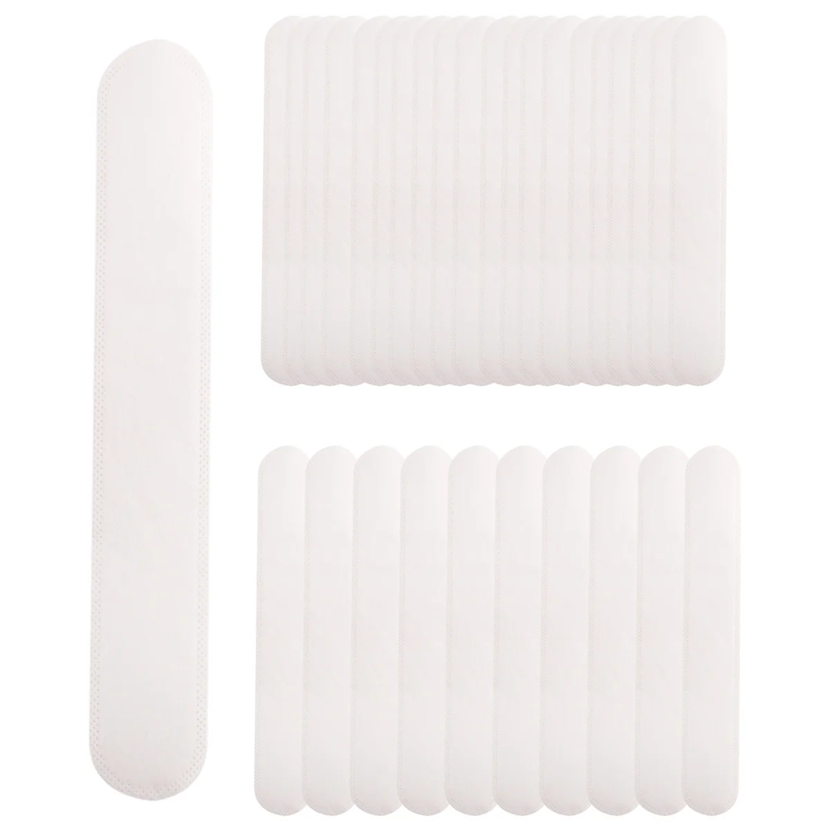 골프 모자 라이너 캡 보호 삽입 머리띠, 일회용 모자 라이너, 수분 흡수 땀 패드, 30 개/세트