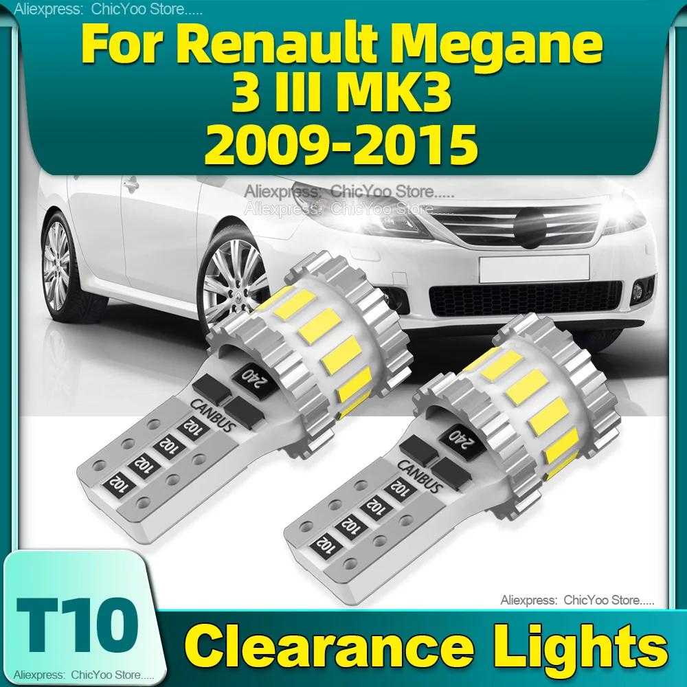 

Canbus T10 W5W LED Car Lamp 18SMD Clearance Light 6000K Bulbs For Renault Megane 3 III MK3 2009 2010 2011 2012 2013 2014 2015