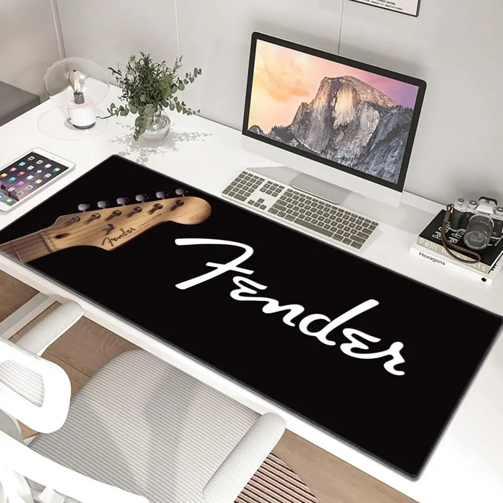 

F-Fender Guitar Mousepad Rubber XXL Cartoon Anime Gaming Mouse Pad Keyboard Mouse Mats Desk Mat Accessories for PC Mouse Carpet