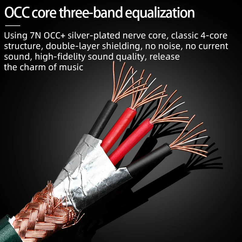 ATAUDIO HiFi 6.5 مللي متر إلى 2RCA كابل الصوت OCC مزدوج التدريع 6.5 TRS جاك إلى 2RCA كابل ذكر مطلية بالذهب التوصيل لمضخم الصوت