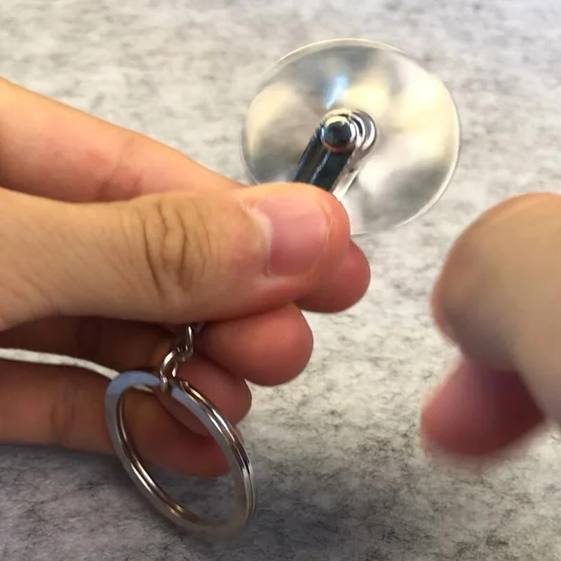 Creative rotatable metal alloy propeller car key ring Relieve stress Key chain fan leaf wind mill key chain Auto Accessories
