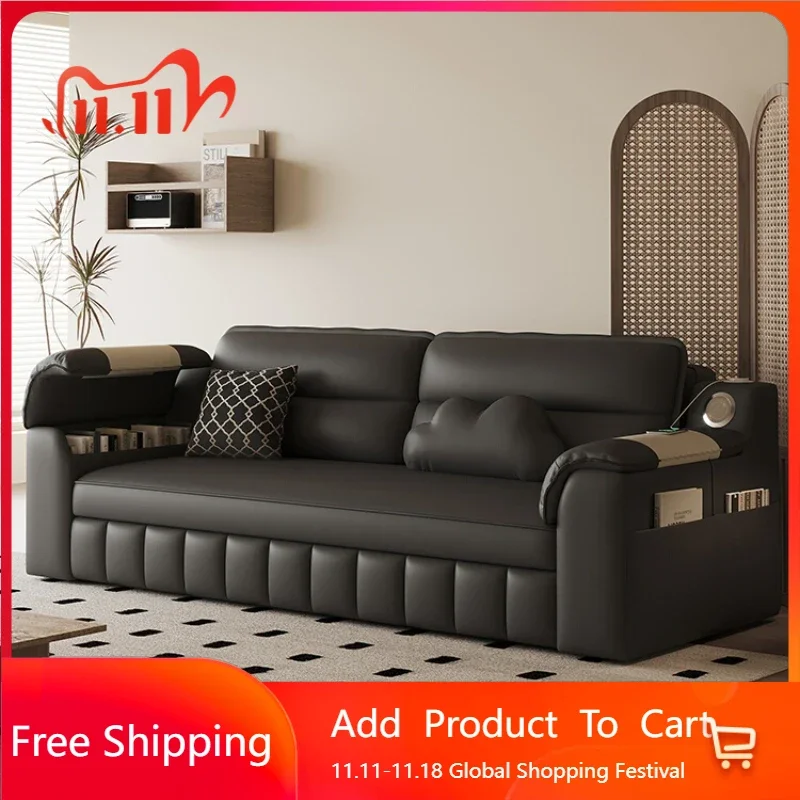 

Black Relaxing Sofa Nordic Recliner Modern Luxury Sofa Lounge Designer Canape Salon De Luxe Living Room Furniture