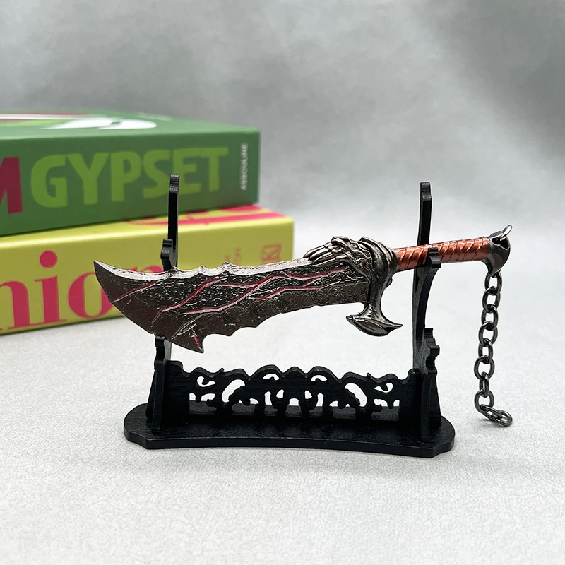 13 cm God of War-Spiel-Replik Blades of Chaos Metallwaffenmodell Kratos Actionfigur Zubehör Sammlerstück Dekoration Geschenk Spielzeug Dropshipping Großhandel Heißer Verkauf Geschenke Neuankömmling Geschenk Kostenloser – Detail 7
