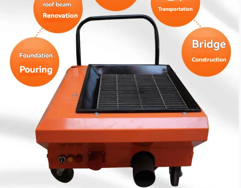 4kw 7.5kw New Small Concrete Pump Secondary Structure Feeder Hose Spiral Structure Column Fine Stone Mortar Pouring Pump
