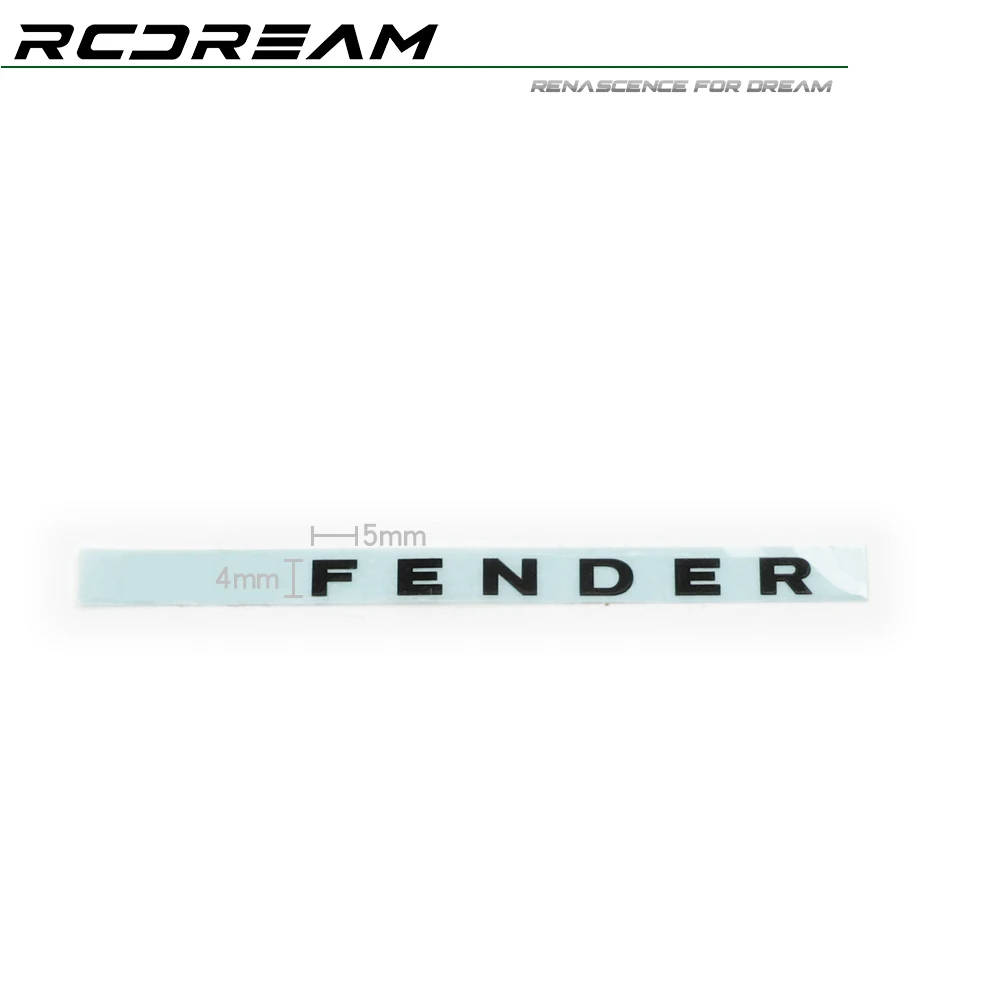 RCDream 1/10 distintivo emblema in metallo Logo alfabeto distintivo verde in cristallo per Land Rover Defender TRX4 RD110 parti della decorazione del corpo