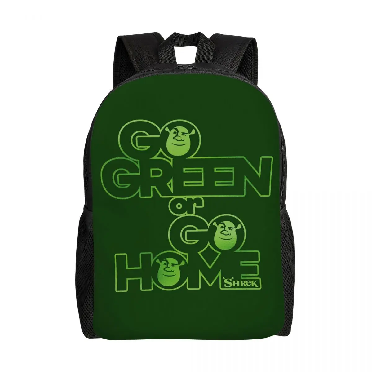 Custom Shrek Go Green Of Go Home Backpacks for Women Men Waterproof College School Bag Print Bookbags