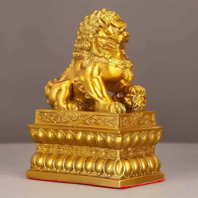 Copper Lion Figurines, Mythical Creatures, Beijing , Forbidden City , Auspicious Drum , And Decorative Lions For