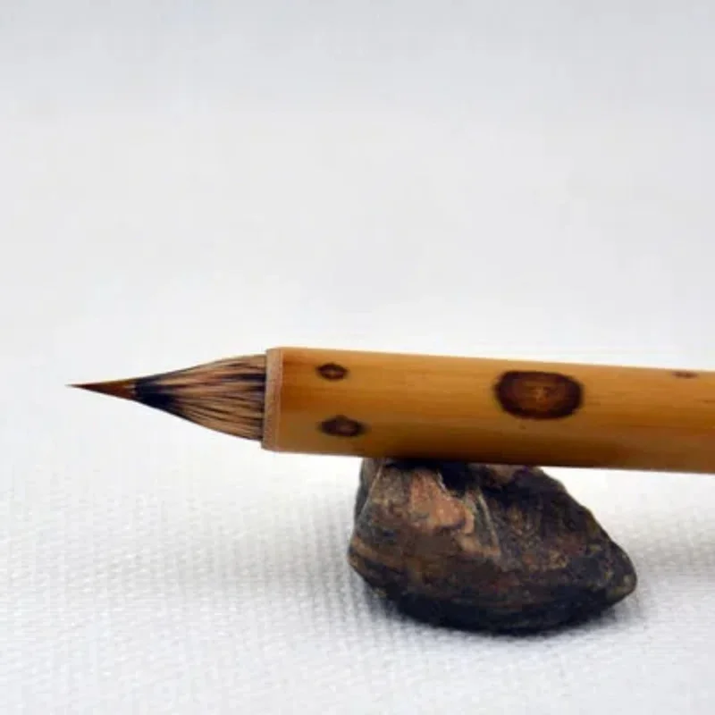 Rabbit Hair Calligraphy Brush Short Chicken Pitch Brush Small Regular Script Copying Scriptures Brush Line Drawing Brush Pen