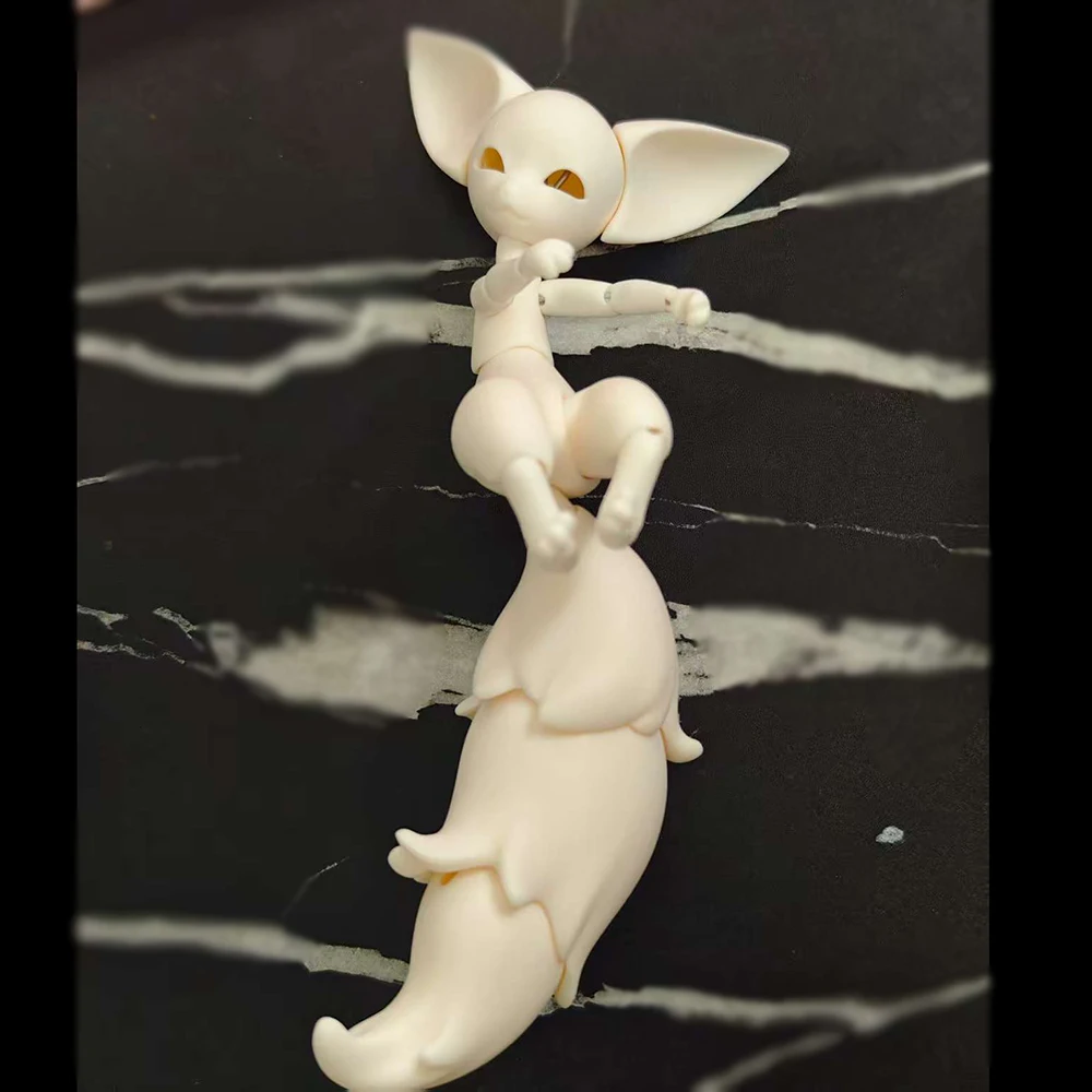 

Кукла BJD 1/12 Фокс без лица, шарнирная, из полимерной смолы, 1/12 BJD, без одежды, игрушка