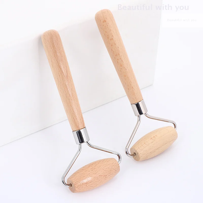 Gua Sha Face Massager Wooden Roller Thorn Massage Wooden Handle For Facial Gouache Skin Lifting Body Slimming Skin Care Tools