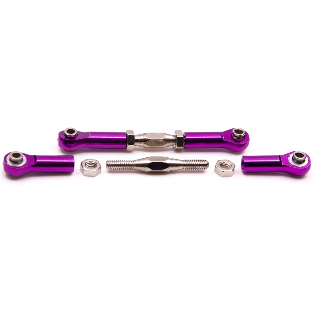 YEAHRUN Alloy Adjustable Servo Linkage Pulling Steering Rods Arms For  1/10 RC Model Car Upgrade Parts