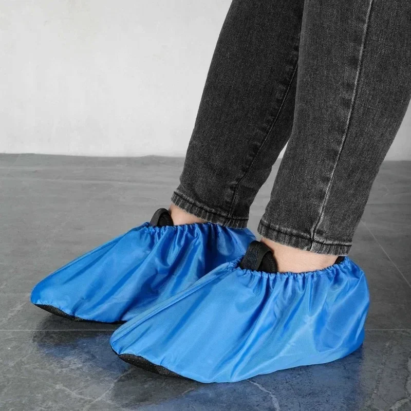 1 paio di nuove copriscarpe impermeabili per uomini e donne adulti, copriscarpe da casa ispessito, copriscarpe antiscivolo, lavabili e riutilizzabili