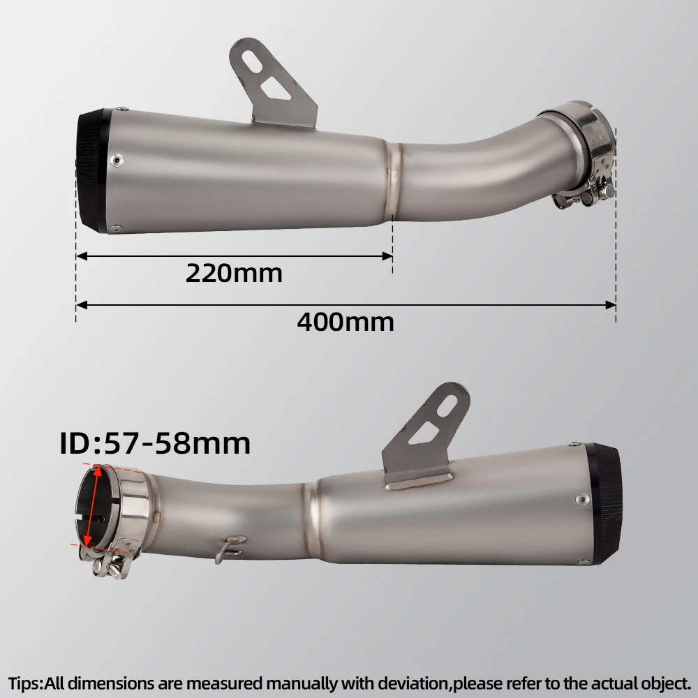 Racing Exhaust Modified Kit Slip on Line For Kawasaki Ninja ZX10R ZX-10R 2021-2024 Motorcycle Escape Muffler Original Interface