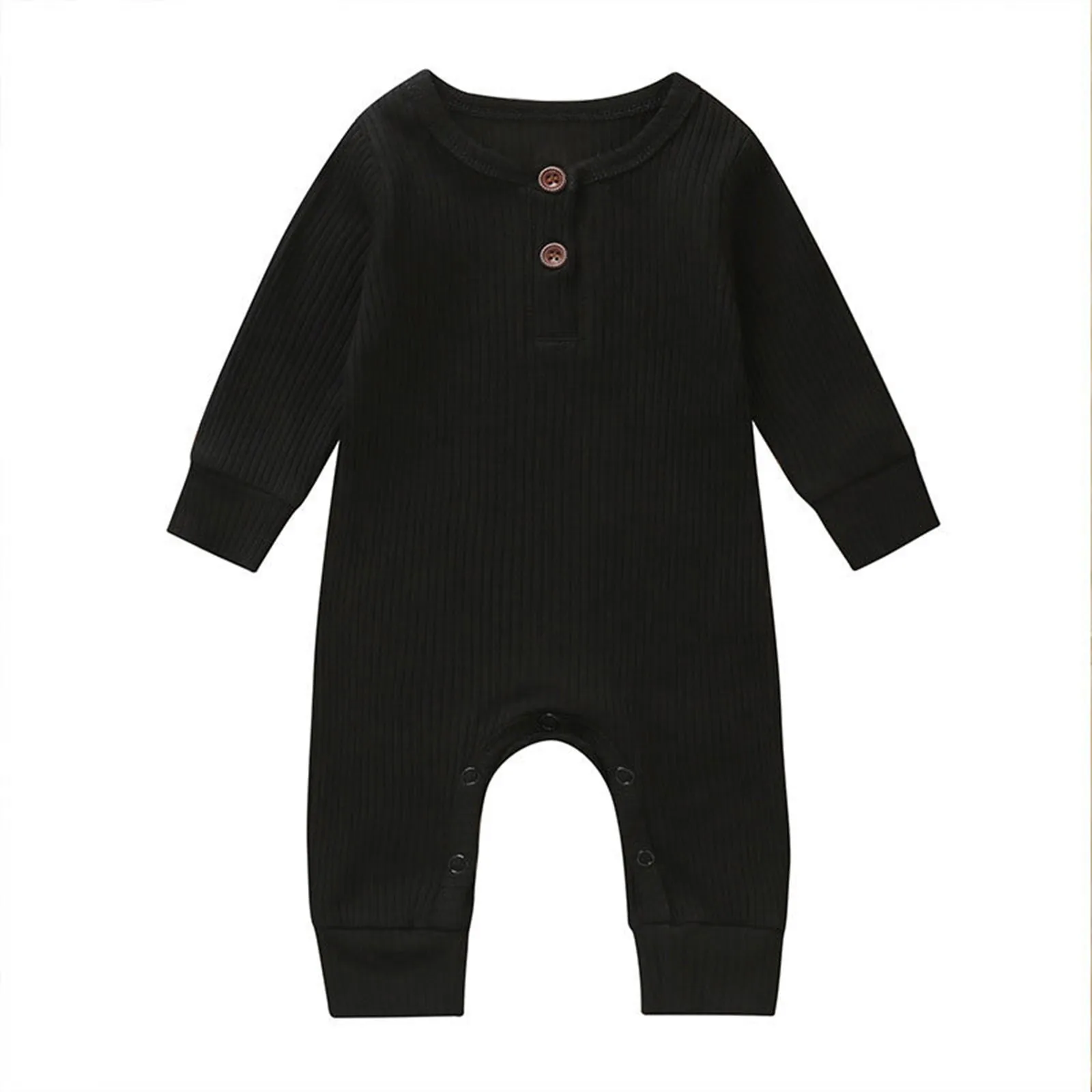 Solid Baby Rompers Cotton Long Sleeve Toddler Romper Infant Clothing 0-18 Months Spring Autumn Boys Girls Newborn Baby Clothes