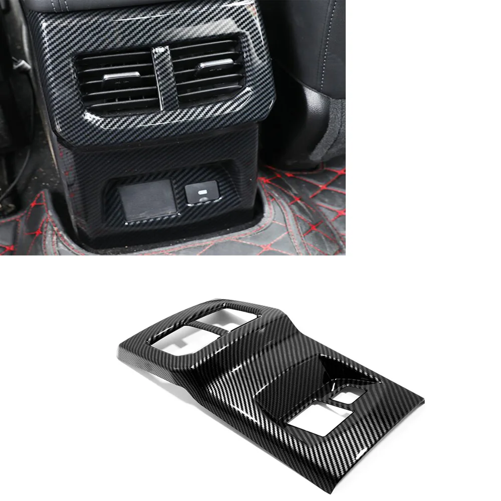 

For Great Wall Cannon GWM Poer Ute 2019-2022 Car Accessories ABS Rear Seat Air Conditioning Vent Cover Trim Anti-Kick Panel