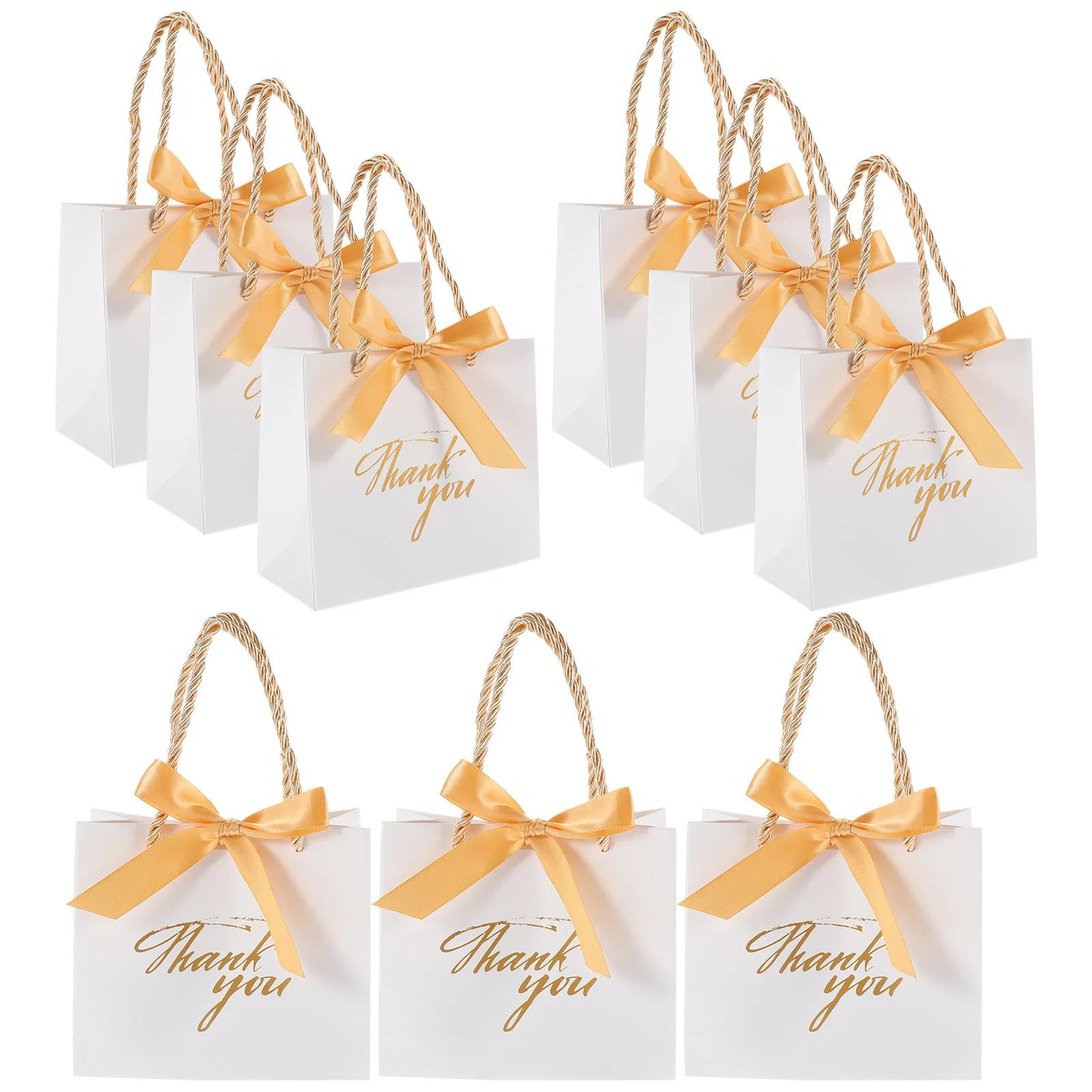 

12pcs Handheld Gift Bag Candy Treat Box For Party Favors Bridesmaids Wedding Tote Pouch Wedding Guest Present Storage