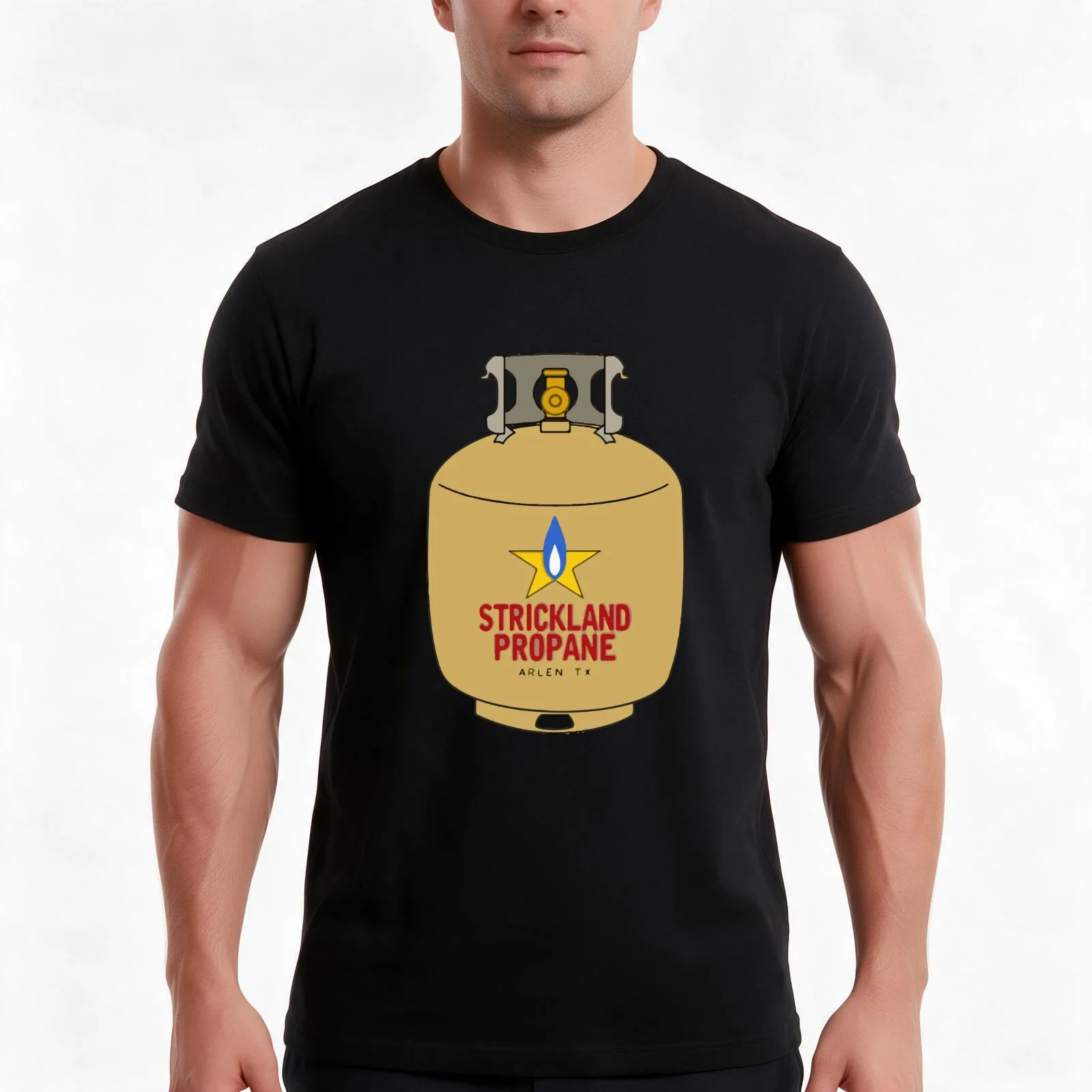 strickland Propane - Arlen Texas T-Shirt, Summer Casual Cotton Tee, Oversized Streetwear Tops, Vintage Graphic Print