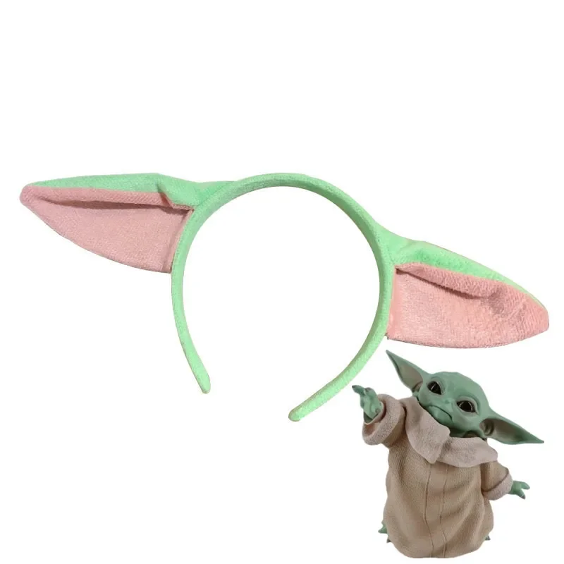 Star Wars Copricapo Fascia Yoda Fascia per capelli Peluche Kawaii Accessori per capelli Baby Yoda Personaggio Alien Girl Regalo per bambini