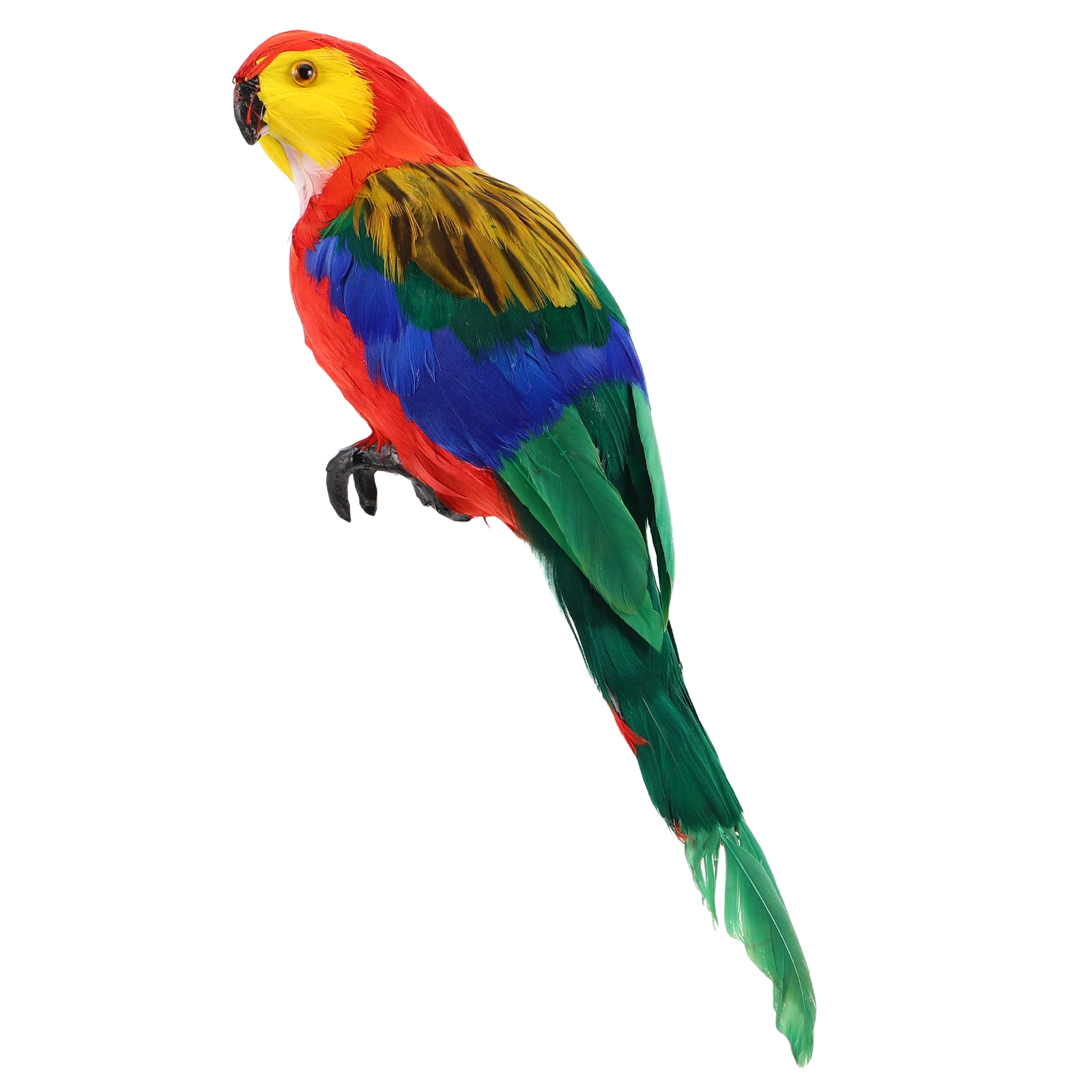 

Simulation Parrot Decoration Home Artificial Christmas Bird Window Colorful Birds Resin Birdcage Costume Accessory