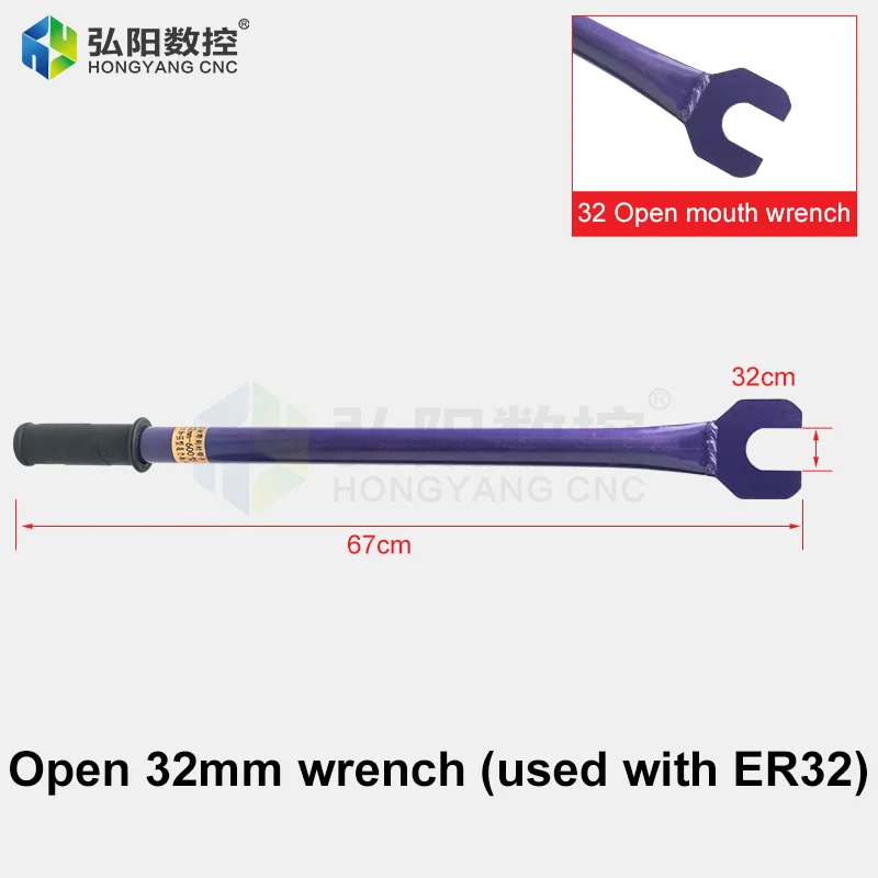 Er32 Wrench Cnc Milling Cutter Clamping Nut Lengthened And Thickened Wrench Stone Spindle Engraving Handling Tools