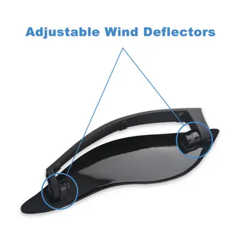 1對蝙蝠翼整流罩側翼導流板或適用於2014-2019年哈雷戴維森Electra Street Glide摩托車的擋風玻璃導流板 8 最佳銷售 蝙蝠翼哈雷戴維森 - №6