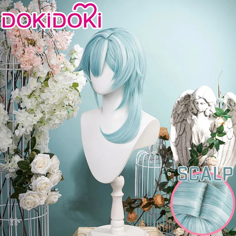 LQIN STOCK Eula Wig Game Genshin Impact Cosplay DokiDoki Halloween Eula Cosplay Wig Genshin Impact Eula Cosplay Hair
