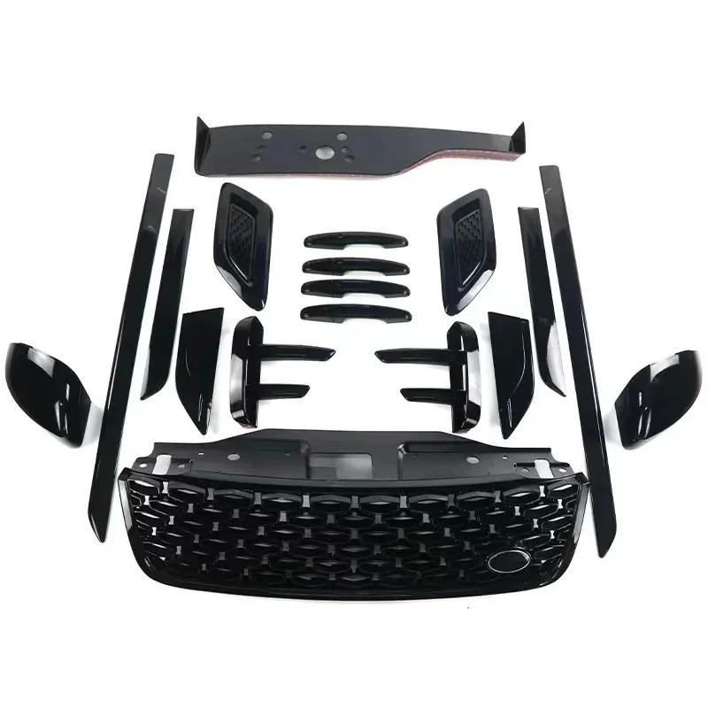 

Black Body Kit for Discovery 5 Spare Parts Car Accessories with Side Skirts Grille Rear