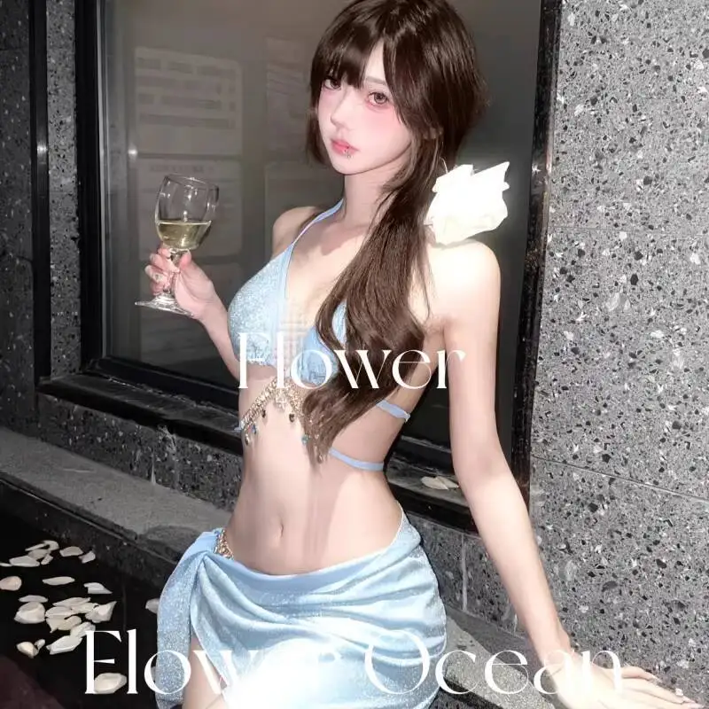 

Новый комплект из трех предметов Pure Desire с разделенным телом, бикини, горячий весенний сексуальный купальник, бикини, женские купальные костюмы, женская одежда