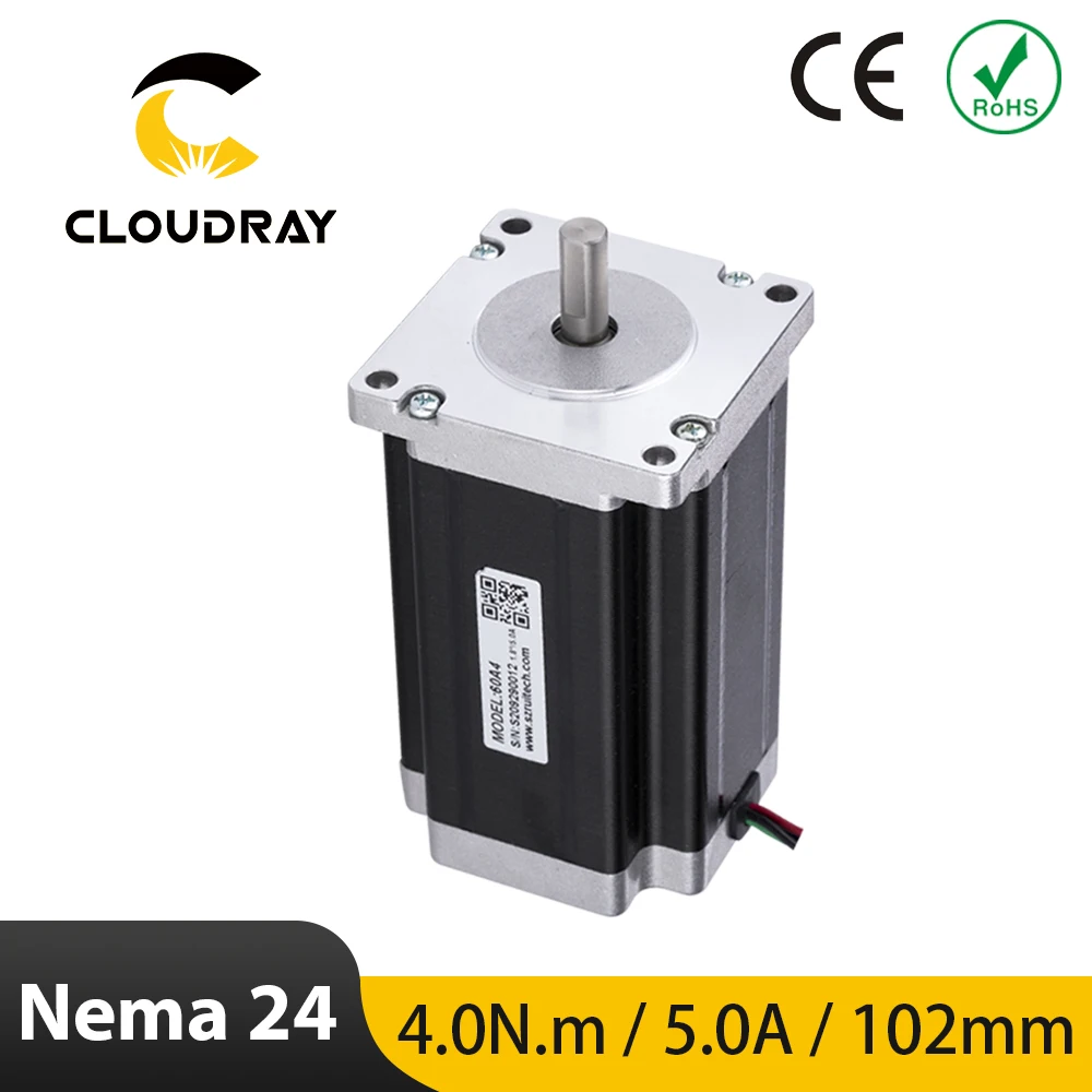 Nema 24 Fase Motor Deslizante 60 mm 0.4n. m 5a Motor Deslizante 4-cabo de Chumbo para Cnc Roteador Gravura Máquina de Trituração Impressora 3d