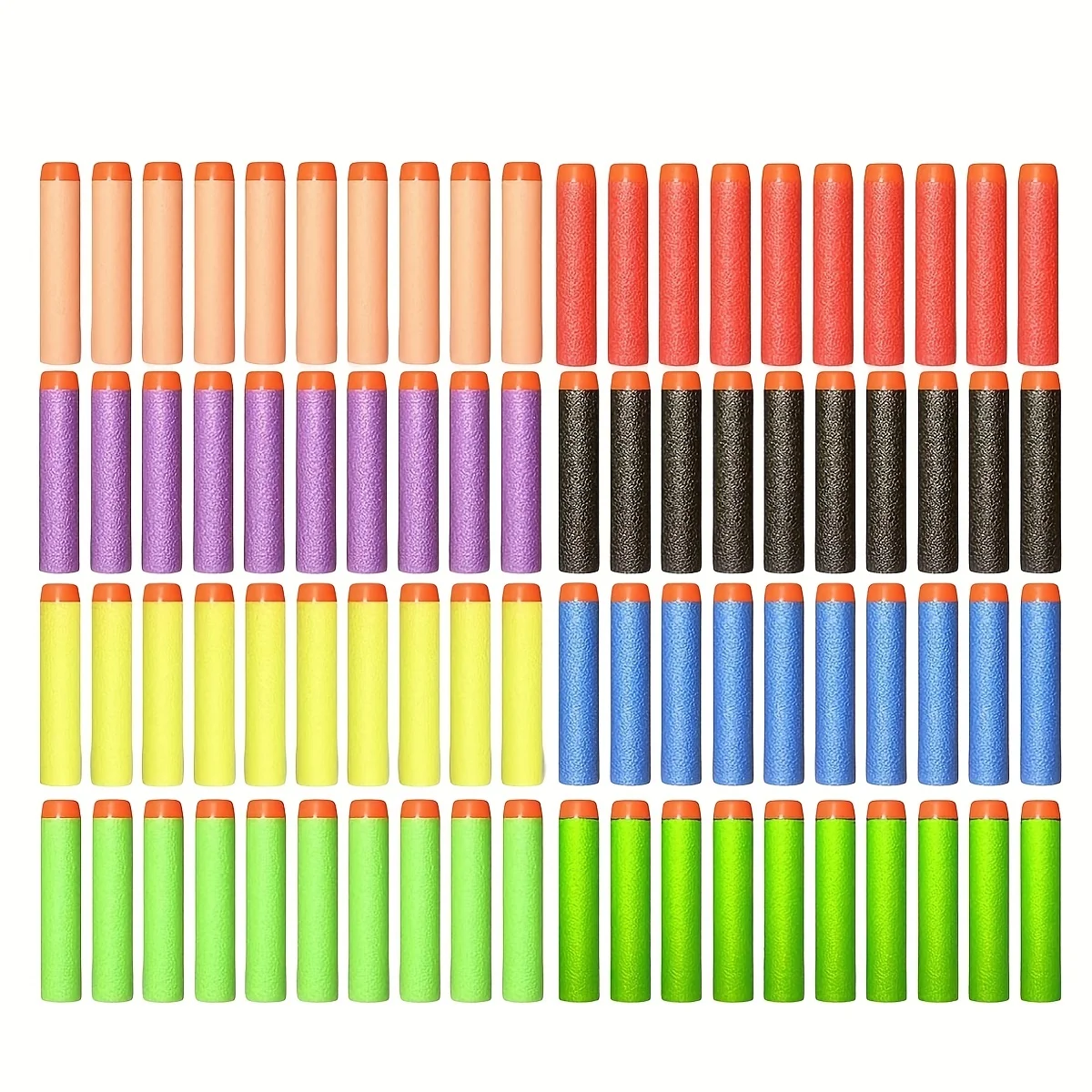 7.2 cm 200 pièces pour EVA balles souples fléchettes tête ronde recharge éponge fléchettes enfants enfants jouet pistolet balles pour EVA n-strike Blasters