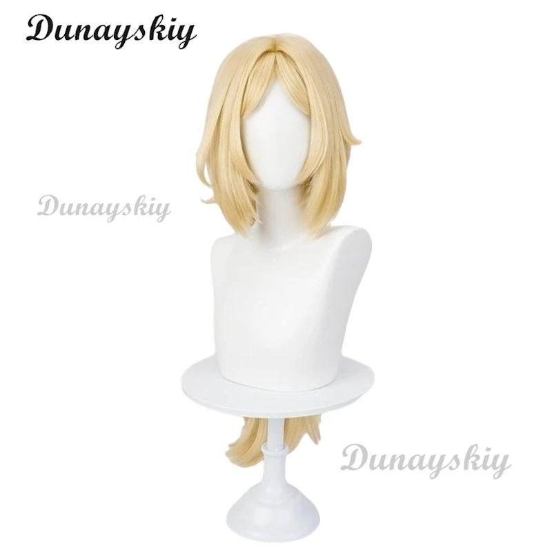 Peluca de Cosplay con gatillo Zenless Zone Zero, pelo largo Rubio con cola de caballo, pelucas sintéticas para mujer y niña, gorro de peluca gratis para fiesta de Carnaval Obol Squad