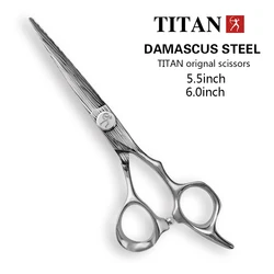 TITAN  6 inch Cutting Thinning Tool máquina de cortar cabelo Hair Scissors Stainless Steel Salon Hairdressing Shears