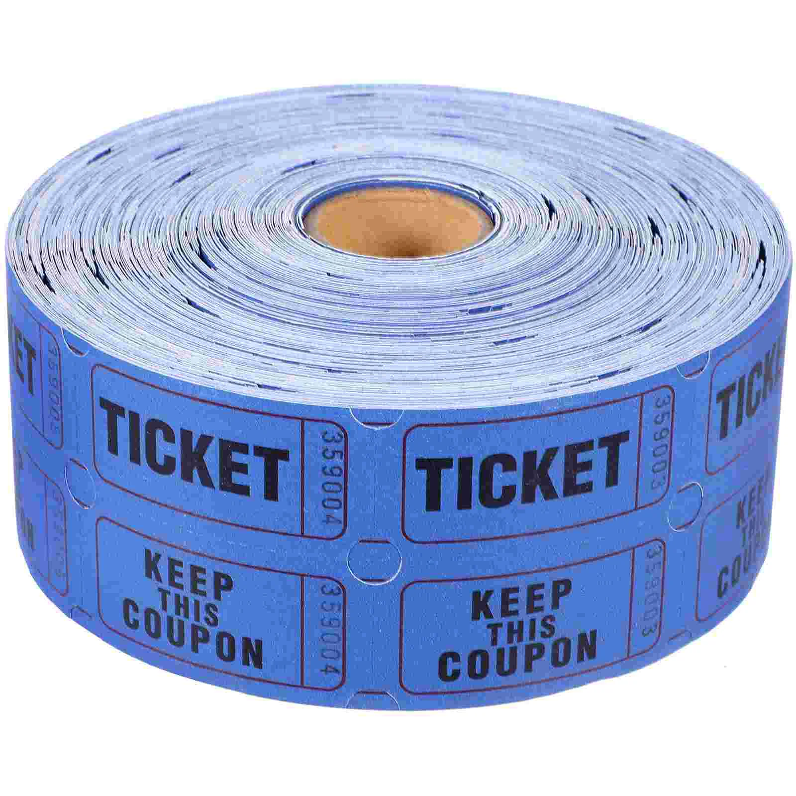 Movie Ticket Lottery Raffle Tickets Prize Game Vouchers Gift Card Paper Event Labels