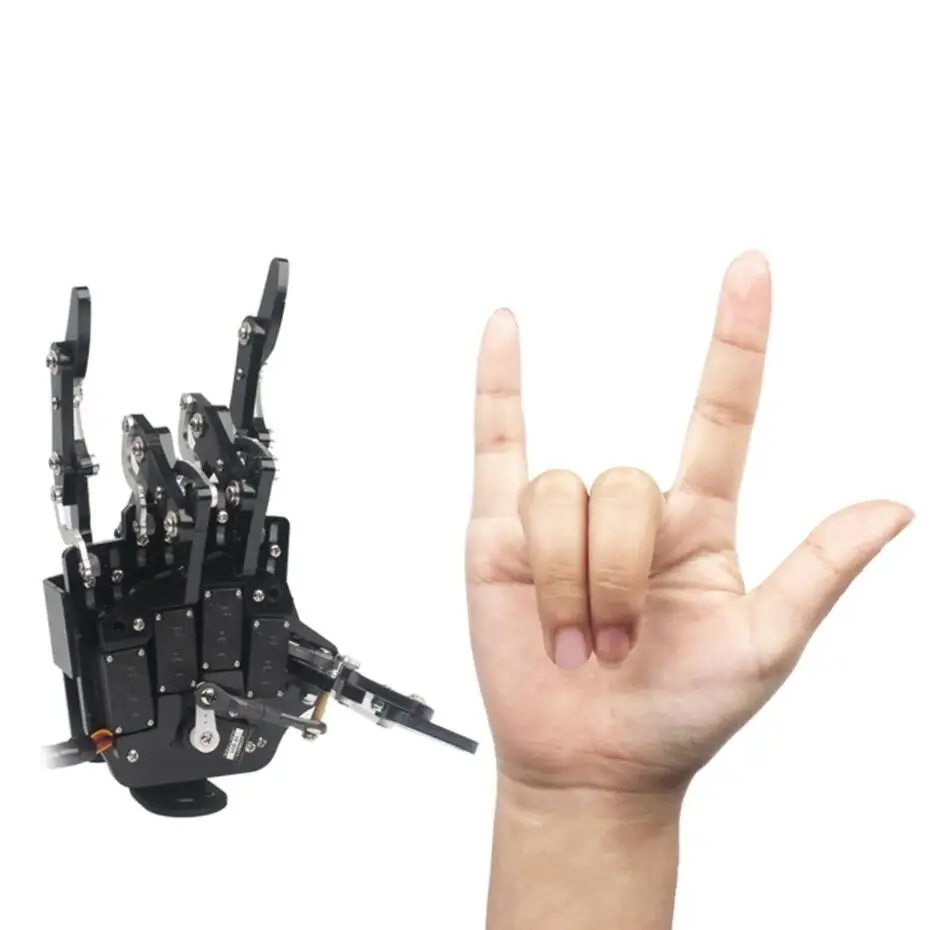 STEM Five Fingers Robot Hand uHand DIY Robot Kit Manipulator Arm Bionic Hand Left/Right Hand Available