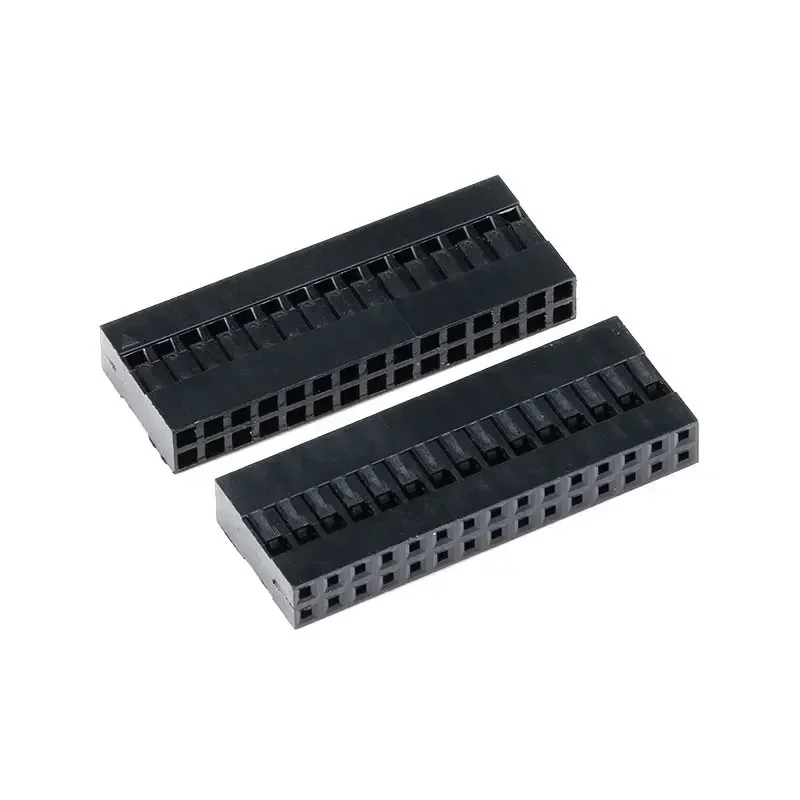 50PCS 2.54mm Dupont  Double Row Plastic Shell 2x2P/2x3/2x4//2x6-2x20P Dupont Connector/Cable Case /Plug Jump Wire  Housing