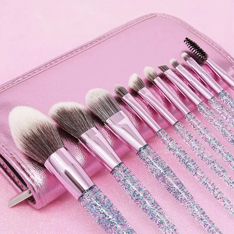 Professional Makeup Brushes Set 10Pcs Soft Fluffy Contour Sculpting Brush Powder Blush Blending Cosmetic Face Beauty Tools
