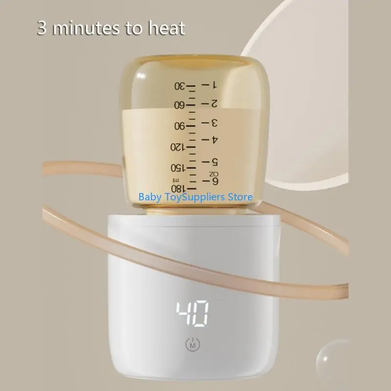 جهاز تسخين زجاجات الأطفال المحمول R1WF مع تسخين سريع وتحكم رقمي في درجة الحرارة #5