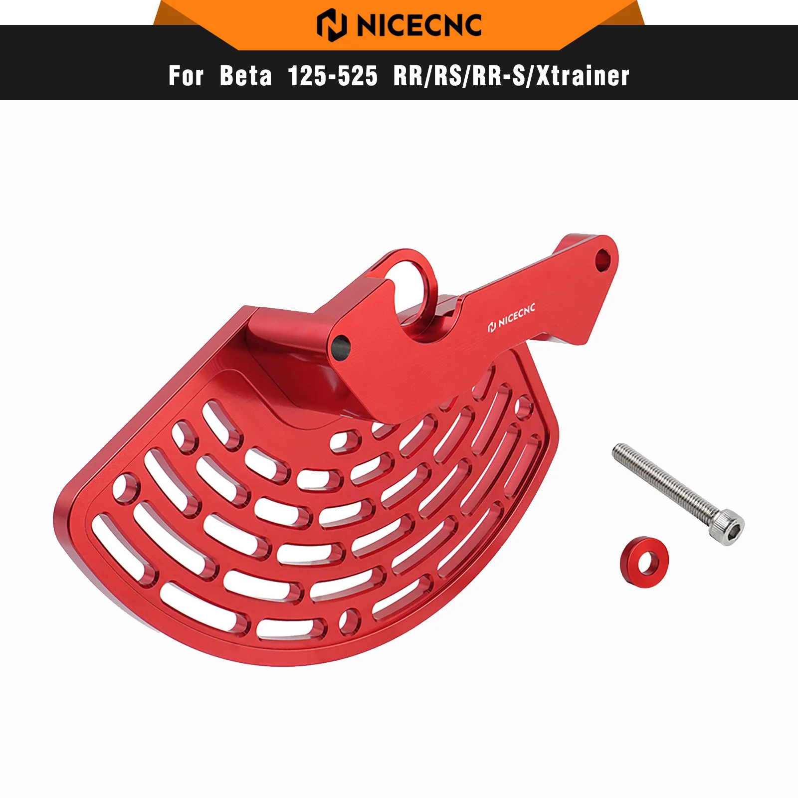 

NICECNC Front Brake Disc Guard For Beta RR300 RR250 2013-2025 RR125 RR200 RR350 RR390 RR430 RR480 500RR-S 500RS 390RR-S 390RS