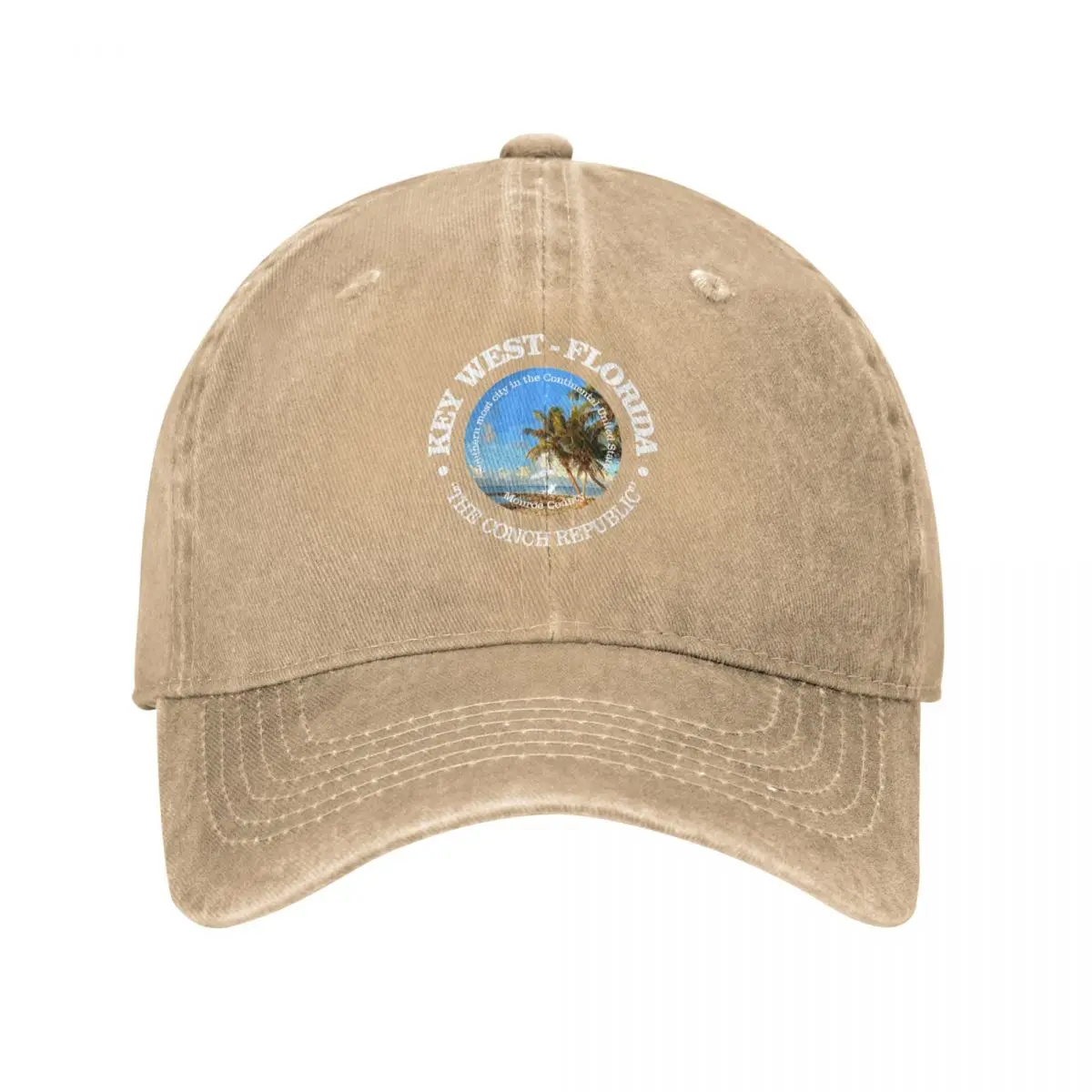 Key West (B) Baseball Cap Beach Luxury Cap Sun Hat For Children Fishing cap Women Men's