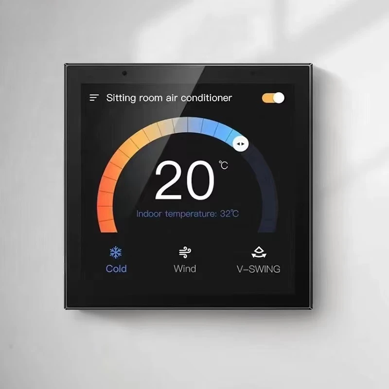 Alexa Tuya App Remote Control Music 4 Inch Android Audio BT WiFi Wall Mount Amplifier With IoT Zigbee Gateway Hub 2 Channel