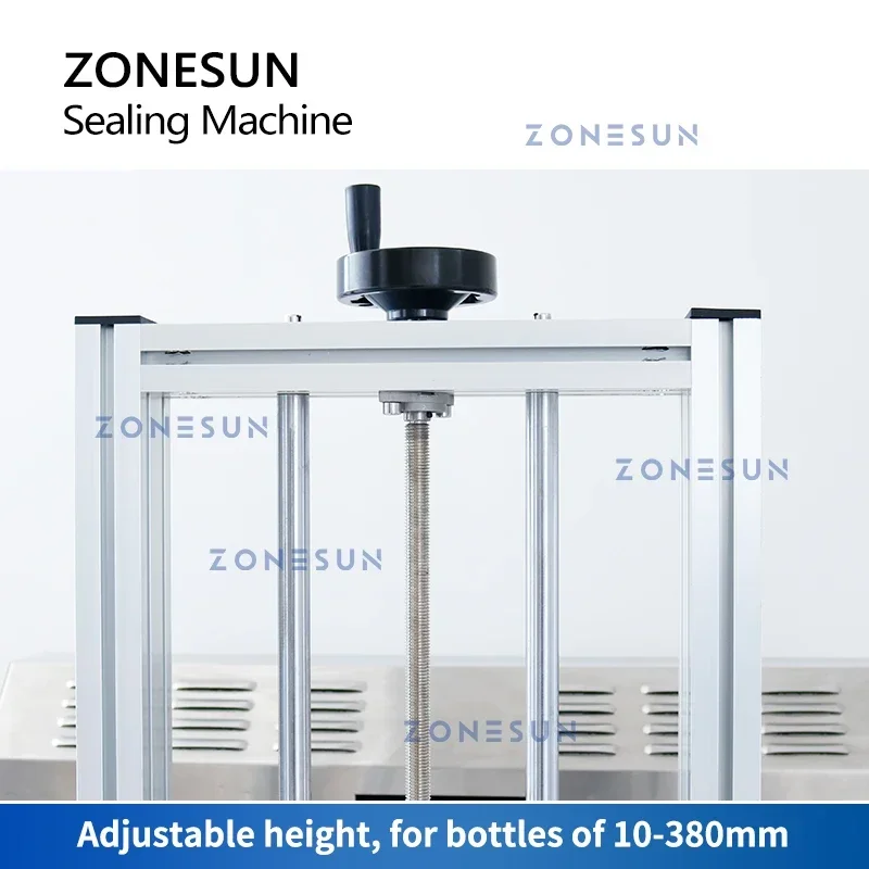 

ZONESUN ZS-FK4200V Automatic Aluminum Foil Lid Sealing Machine Induction Sealer Plastic Bottle Cap for Production Line