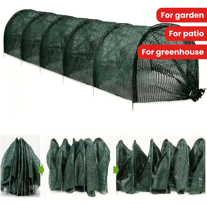 

10-футовый ПЭТ + дышащий и прочный защитный чехол для растений, теплица, двор, защита от овощей, птиц, защита от насекомых, сетка, водопермая