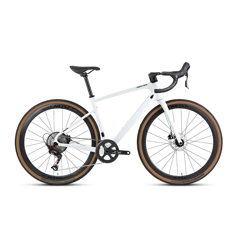 TWITTER Bicycle New Carbon Gravel Bike with RS-12S Disc Brake 700*40C Tire Off-road grade internal routing Pelinka hub велосипед