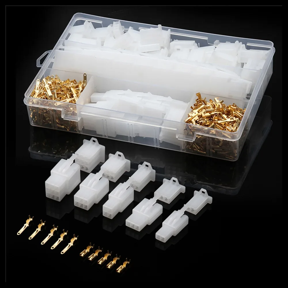 580pcs Crimp Terminal Wire Connector Kit Pin Count 2 3 4 6 9 Pin Header Connector Electrical Connector Assortment For Motorcycle