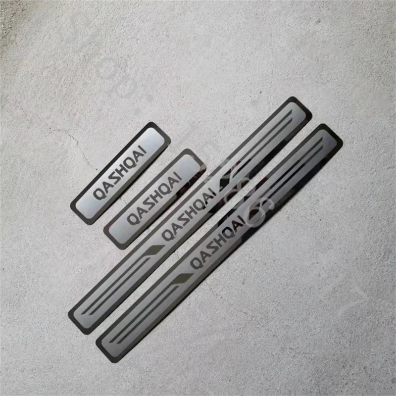 High Quality Stainless Steel scuff plate door sill Trim Car Styling Accessories for Nissan QASHQAI J10 J11 2007-2021 Sticker