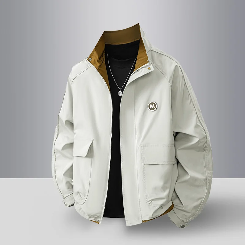 Men's Classic Casual Jacket Heat-Locking Warm Cold-Proof Thickened Autumn Winter Fashionable Simple Design for Men