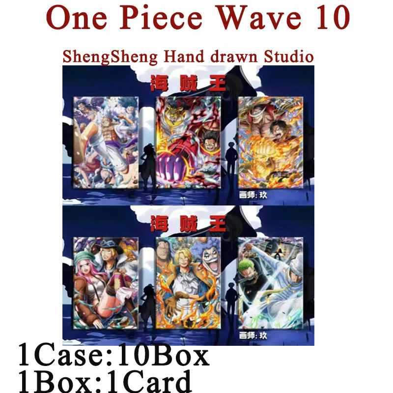 

2025 Новейшая One Piece Wave 10, нарисованные вручную коллекционные карты, оптовая продажа, коробка-бустер, игра, персонаж аниме, карты, игрушки и хобби, подарок