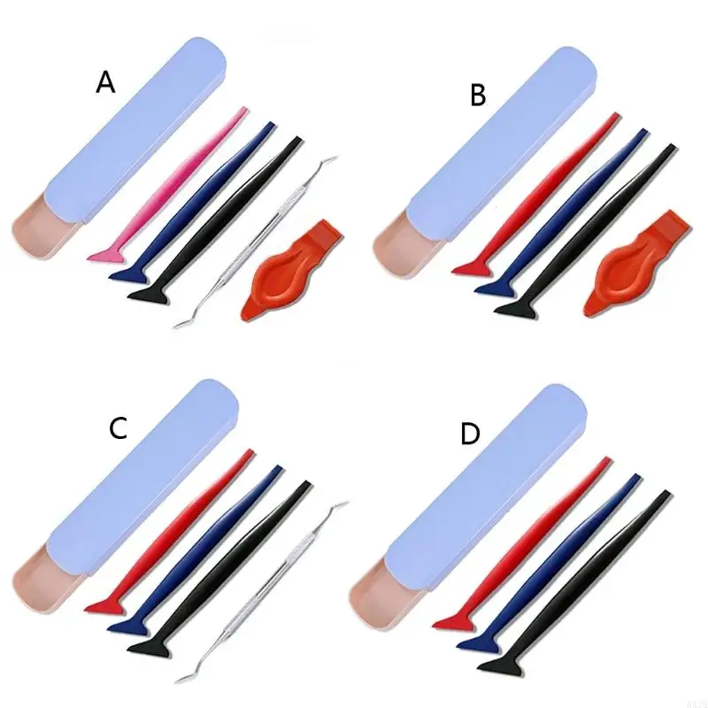 

RXJE 5Pcs Vehicle Vinyl Wrap Window Tint Film Tool Squeegee Utility Knife