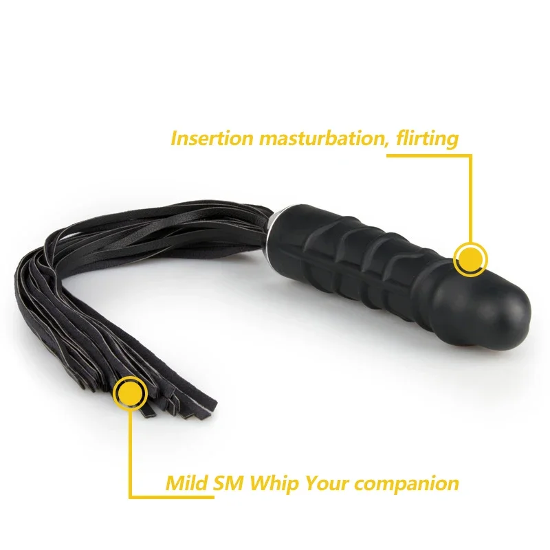 BDSM Whip Adult Game for Couple Realistic Dildo Vagina Massage Flogger Spanking Bondage Restraints Whips Sex Toy for Women