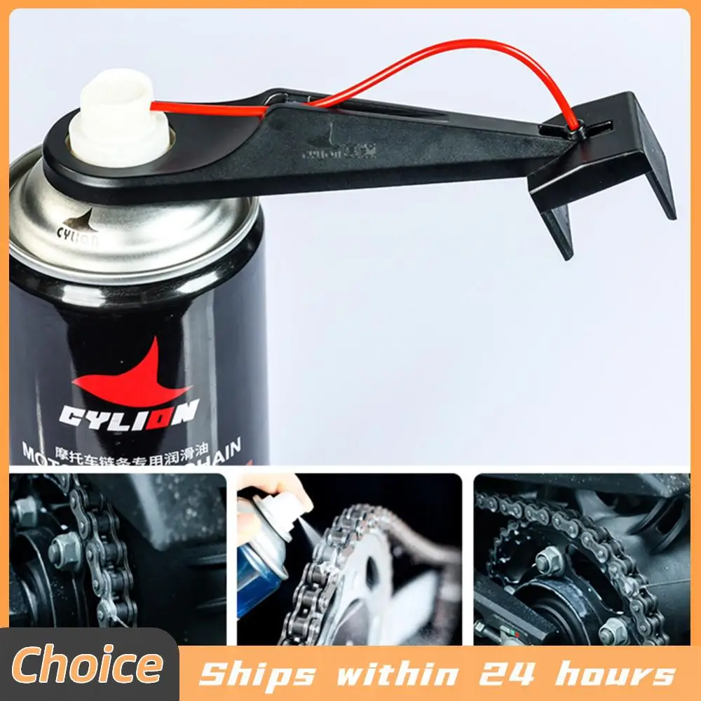 Motorrad-Kettenöler-Spray, Getriebeschmutzfreier Kettenwachs, Kettenreiniger-Aufsatz, Motorrad-Kettenölwerkzeug